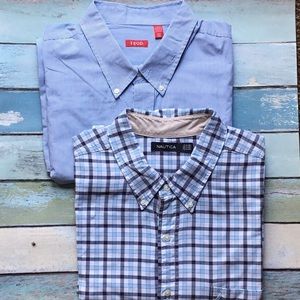 Nautica & Izod Big & Tall Shirts Bundle of 2